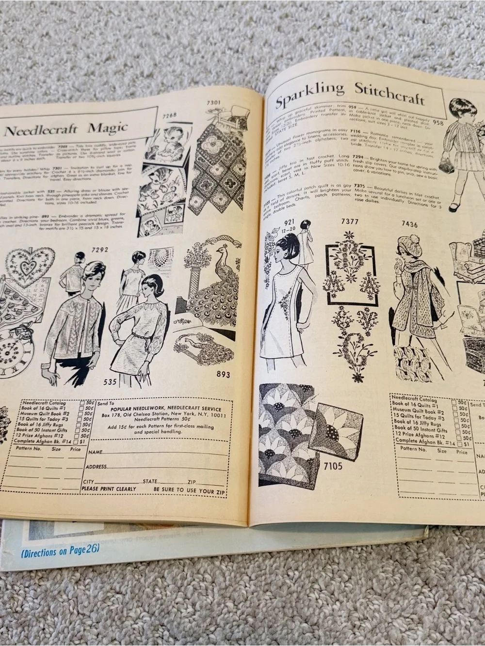 Popular Needlework Magazine Sept 1968 Aug 1969 Nov 1969 Feb 1970 - Lot of 4